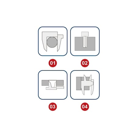 H & H Industrial Products Dasqua 0-150mm/0-6" Metal Housing Large Screen Digital Caliper 2117-9105